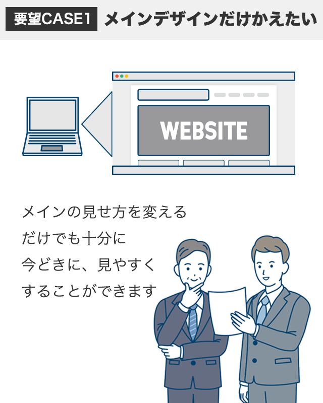 メインだけかえたい